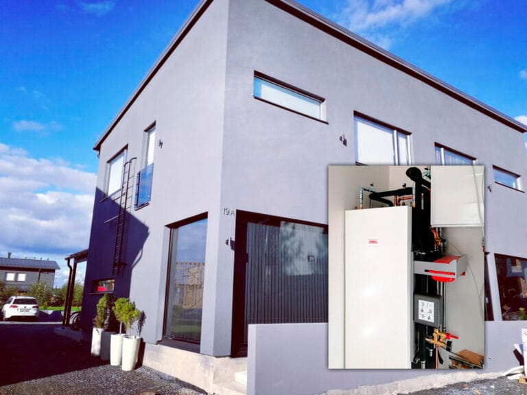 A modern semi-detached house in Tampere harnesses geothermal energy efficiently