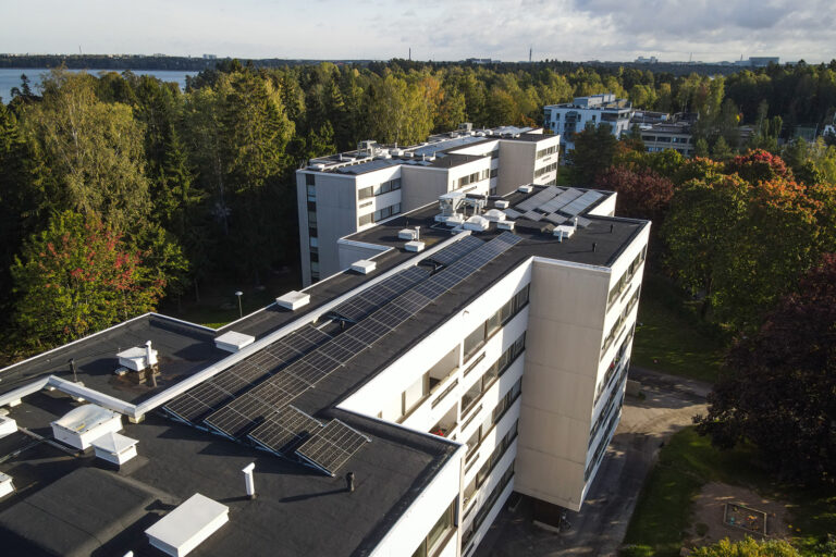 The housing association of six apartment buildings switched to renewable energy