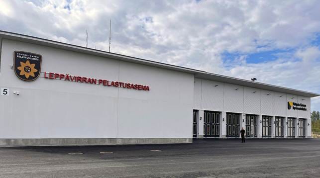 Ympärivuorokautisessa käytössä oleva Leppävirran uusi pelastusasema lämpenee maalämmöllä