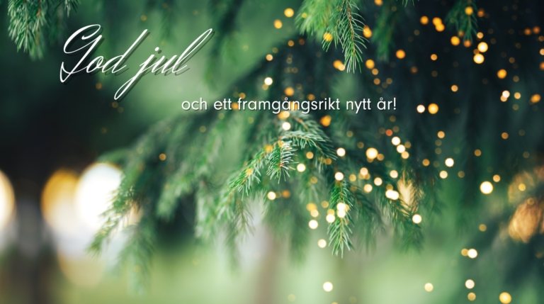 God jul och ett framgångsrikt nytt år!